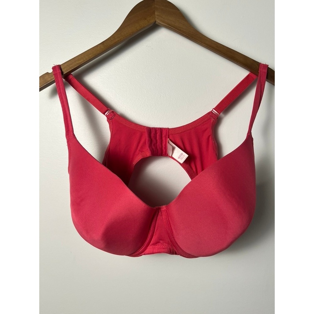 Secret Treasures Underwire Bra Womens 40DD Pink Racerback Cutout Full Coverage